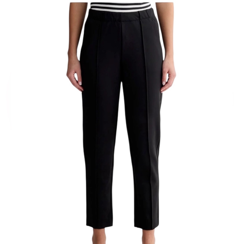 Everlane Black High-Rise Tapered Dress Pants